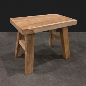 Stool Solid Teak Wood 31x19x25cm