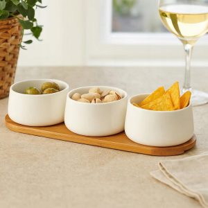 White Serving Set 4 Pcs