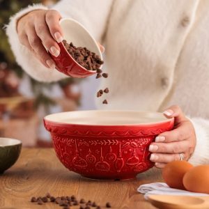 Mason Cash DECK THE HALLS S30 RED BOWL 21cm