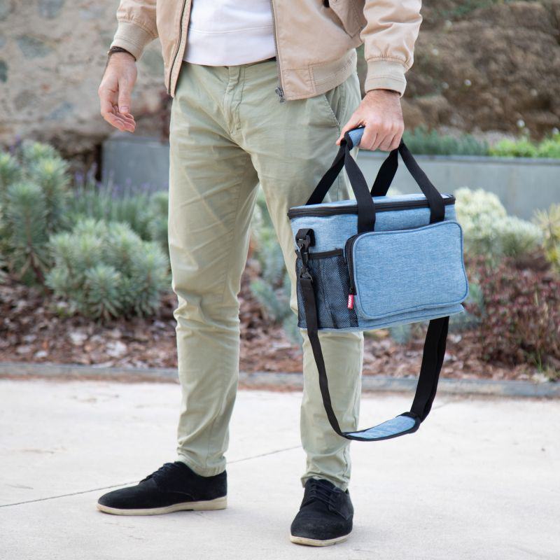 Urban Food Picnic Cooler Denim Blue - Image 3